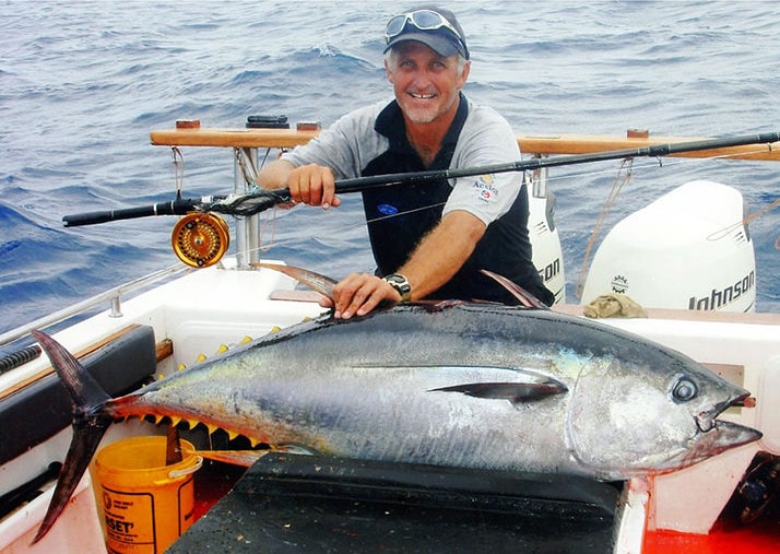 biggest yellowfin tuna fly fishing record